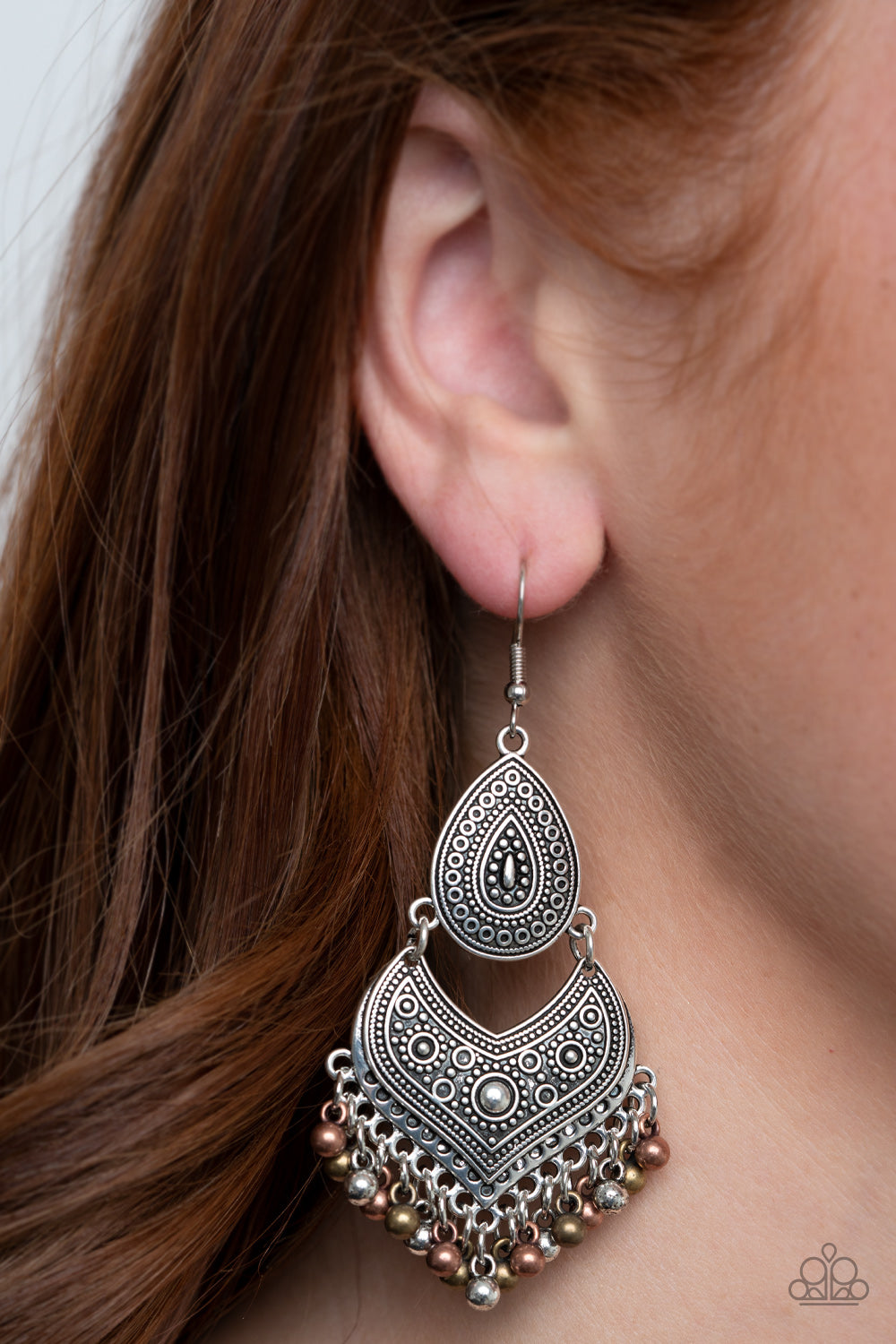 Paparazzi Accessories Harmoniously Handcrafted - Silver Fishhook Earrings