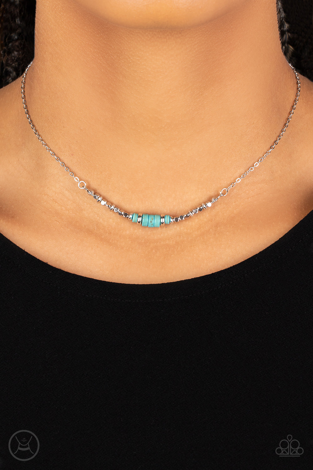 Paparazzi Accessories: Mini MVP - Blue Choker Necklace