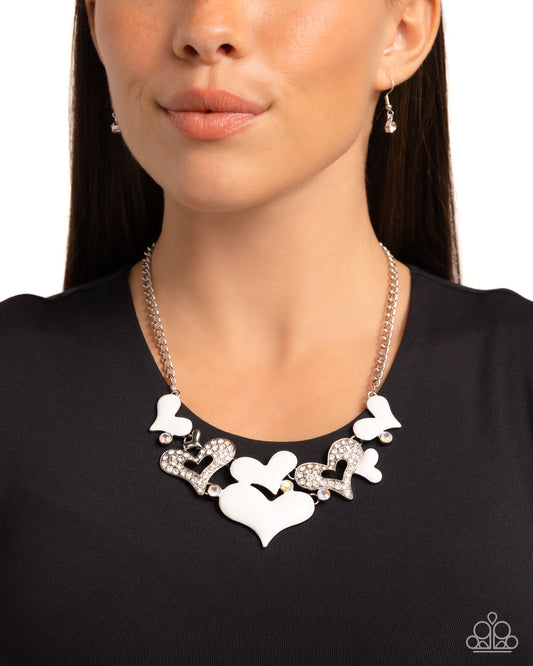 Room in My Heart for More White Necklace - Paparazzi Accessories