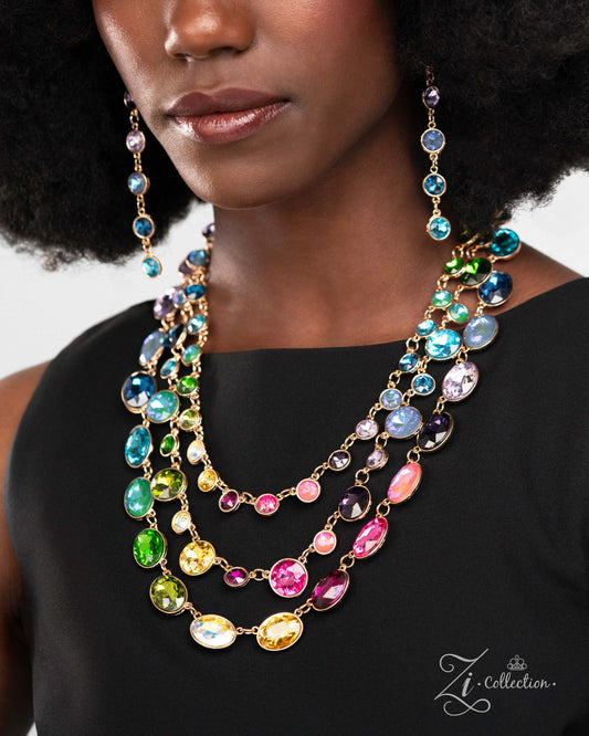 Elated Multi 2024 Zi Necklace - Paparazzi Accessories