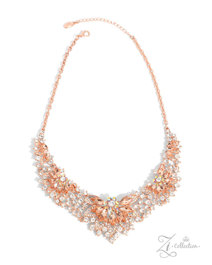 Endearing Shiny Copper 2024 Zi Necklace - Paparazzi Accessories