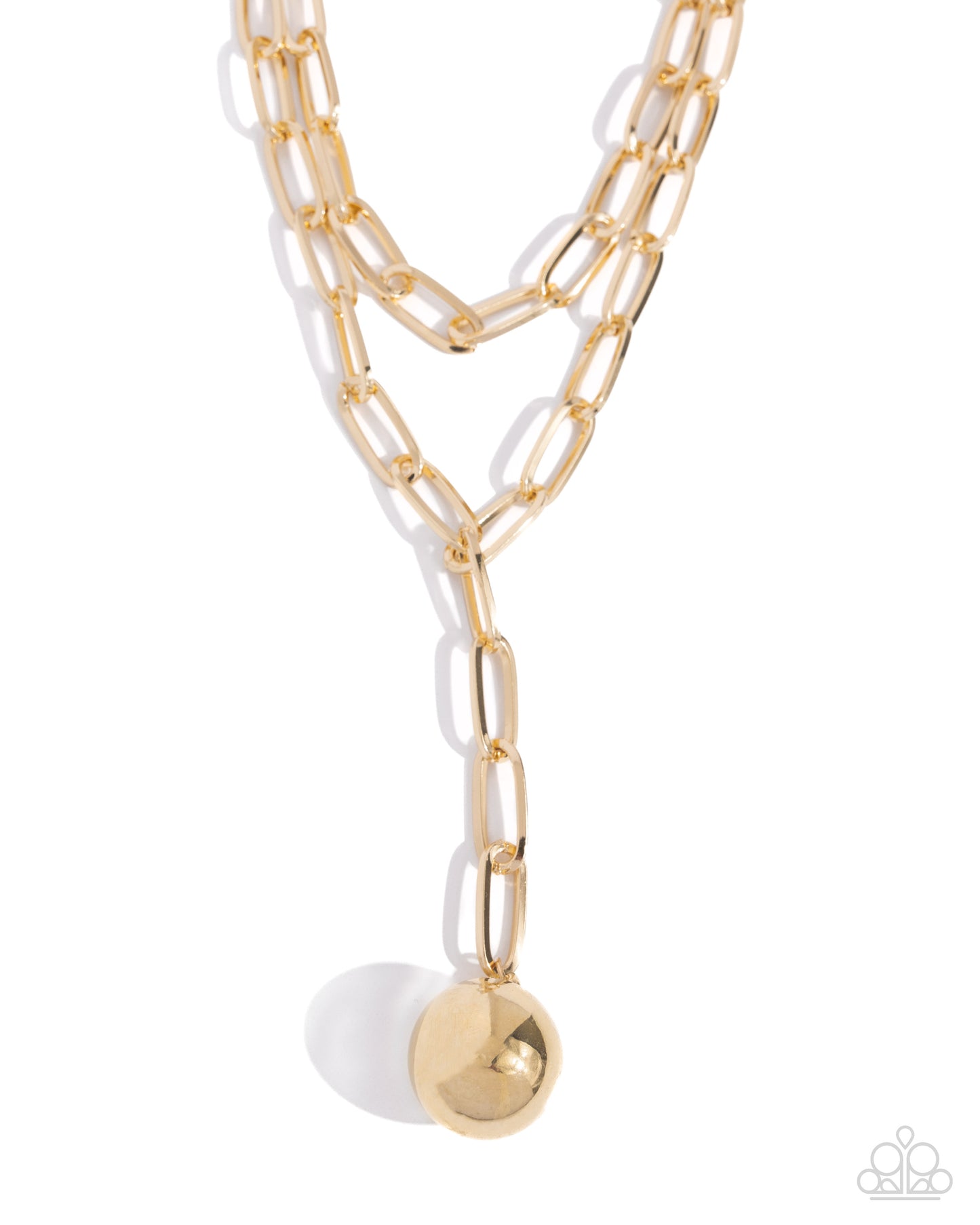 Balancing Ball Gold Necklace - Paparazzi Accessories