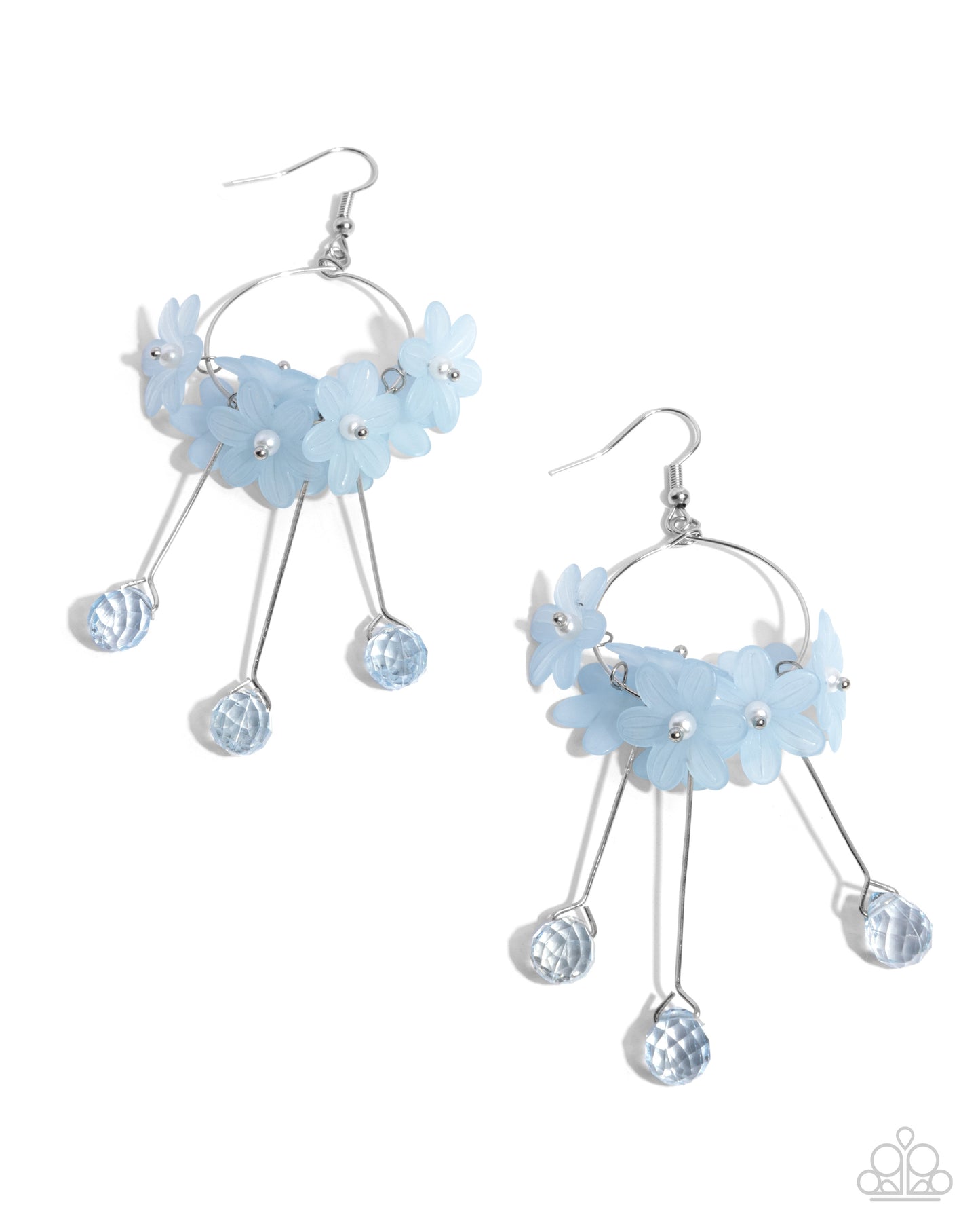 Whimsical Work Blue Earring - Paparazzi Accessories