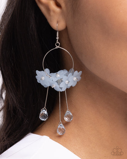 Whimsical Work Blue Earring - Paparazzi Accessories