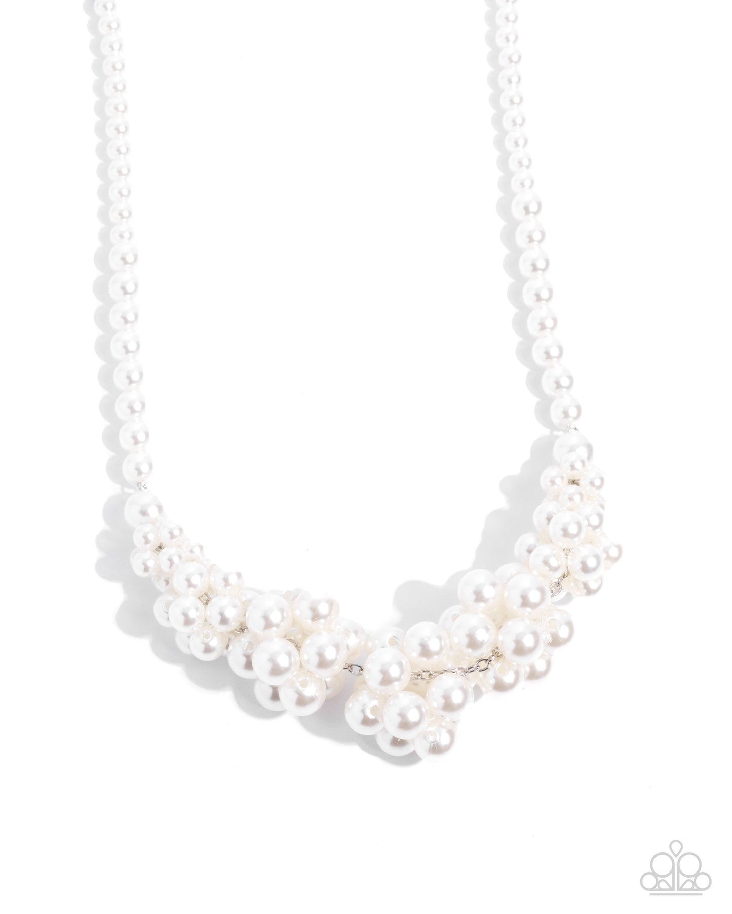 Austen Adornment White Pearl Necklace - Paparazzi Accessories