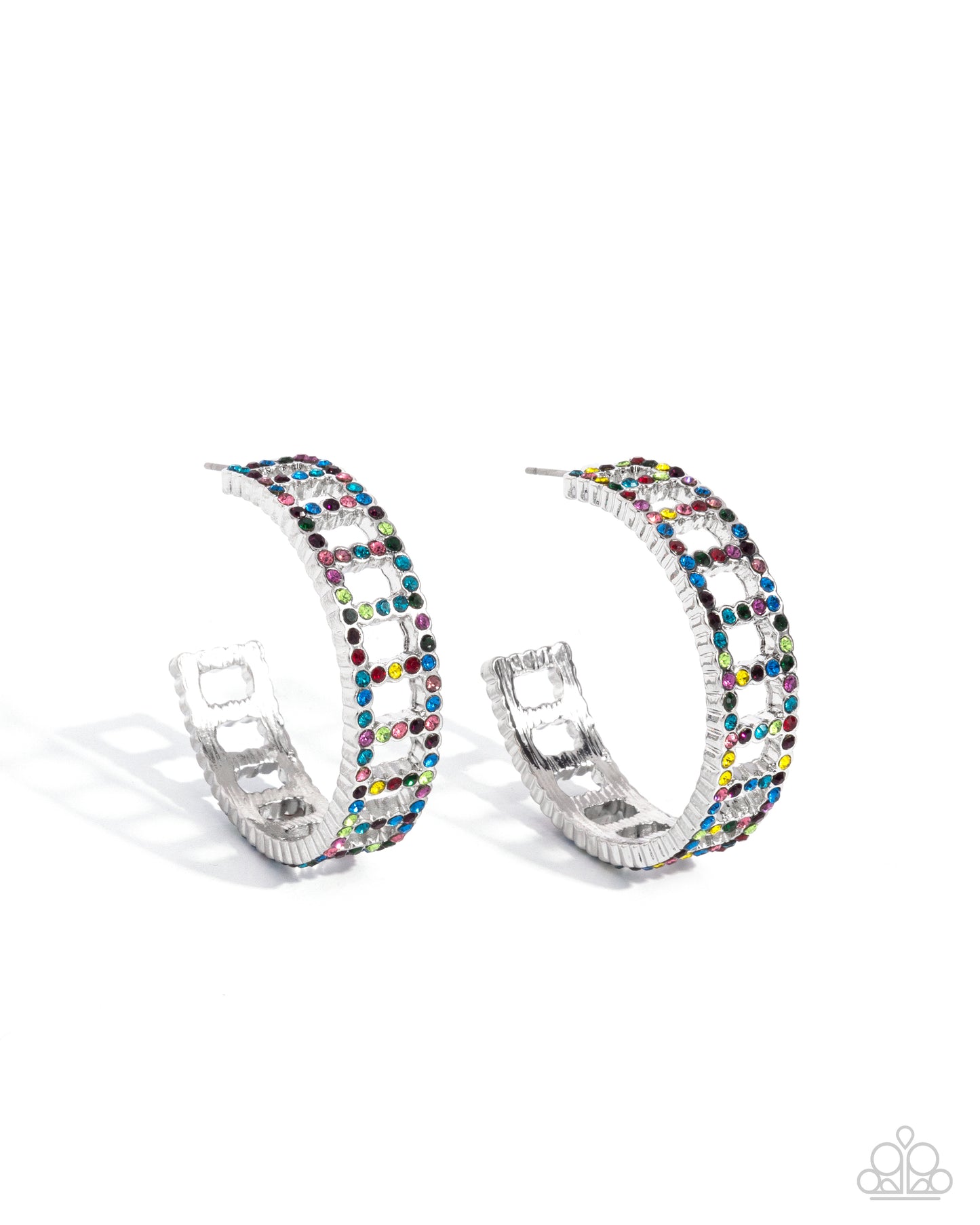 Bridging Brilliance Multi Hoop Earring - Paparazzi Accessories