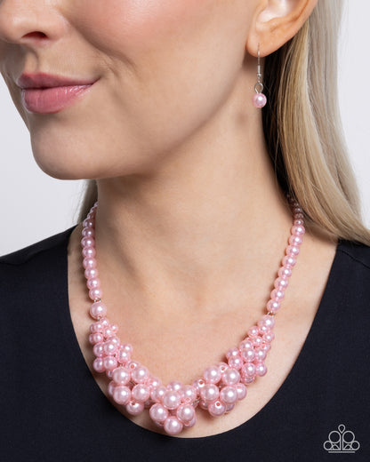 Austen Adornment Pink Pearl Necklace - Paparazzi Accessories