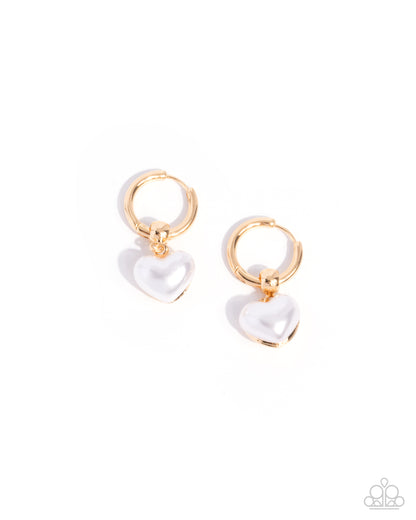 Carriage Chic Gold Hinge Hoop Earring - Paparazzi Accessories