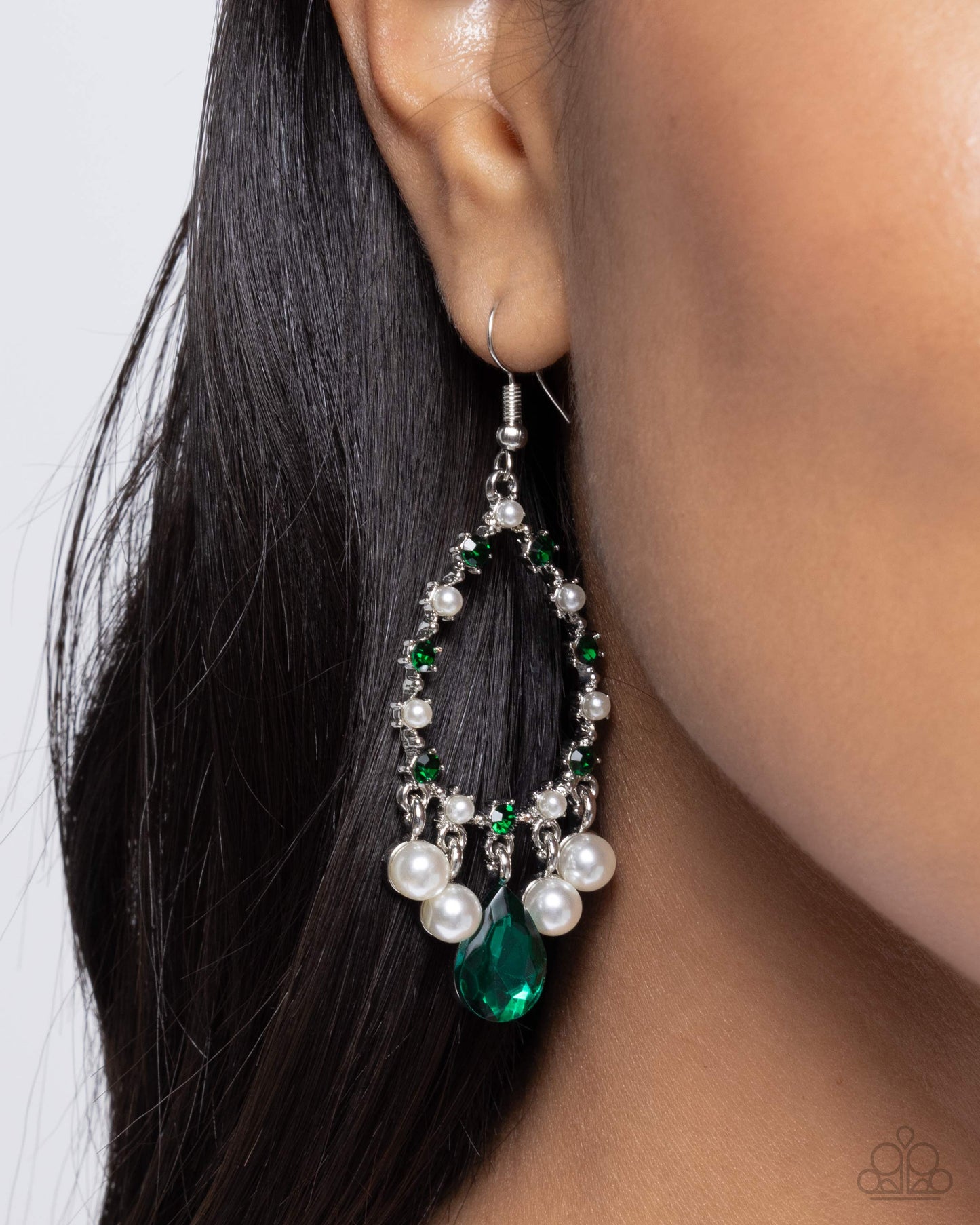 Baroness Behavior Green Earring - Paparazzi Accessories