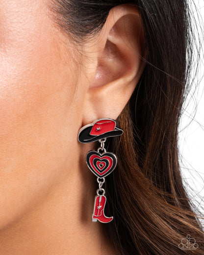 Swing Dance Delight Multi Cowboy Earring - Paparazzi Accessories