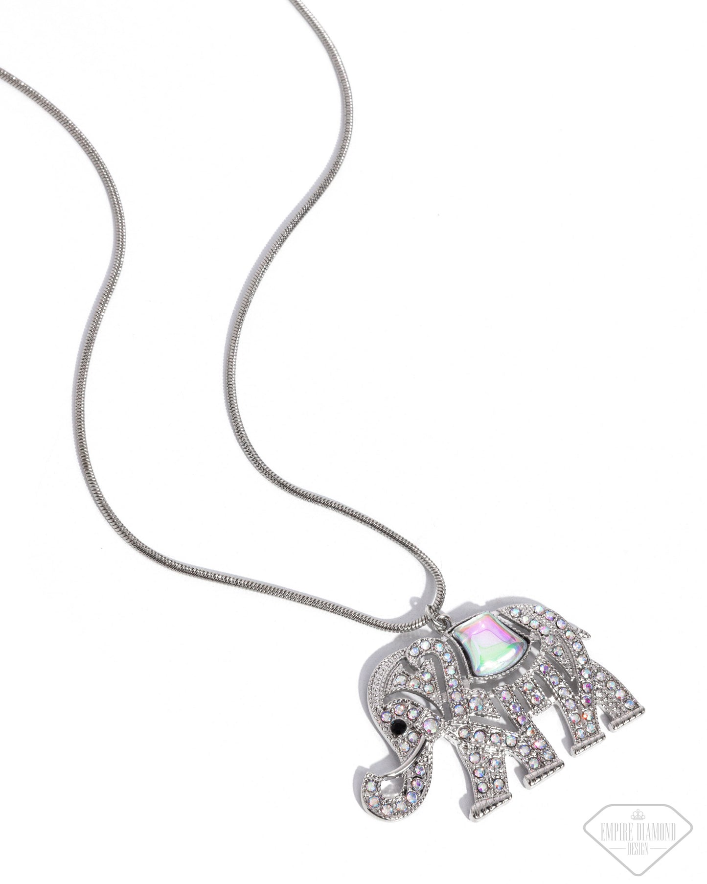 Unforgettable Shimmer Multi Elephant Necklace - Paparazzi Accessories