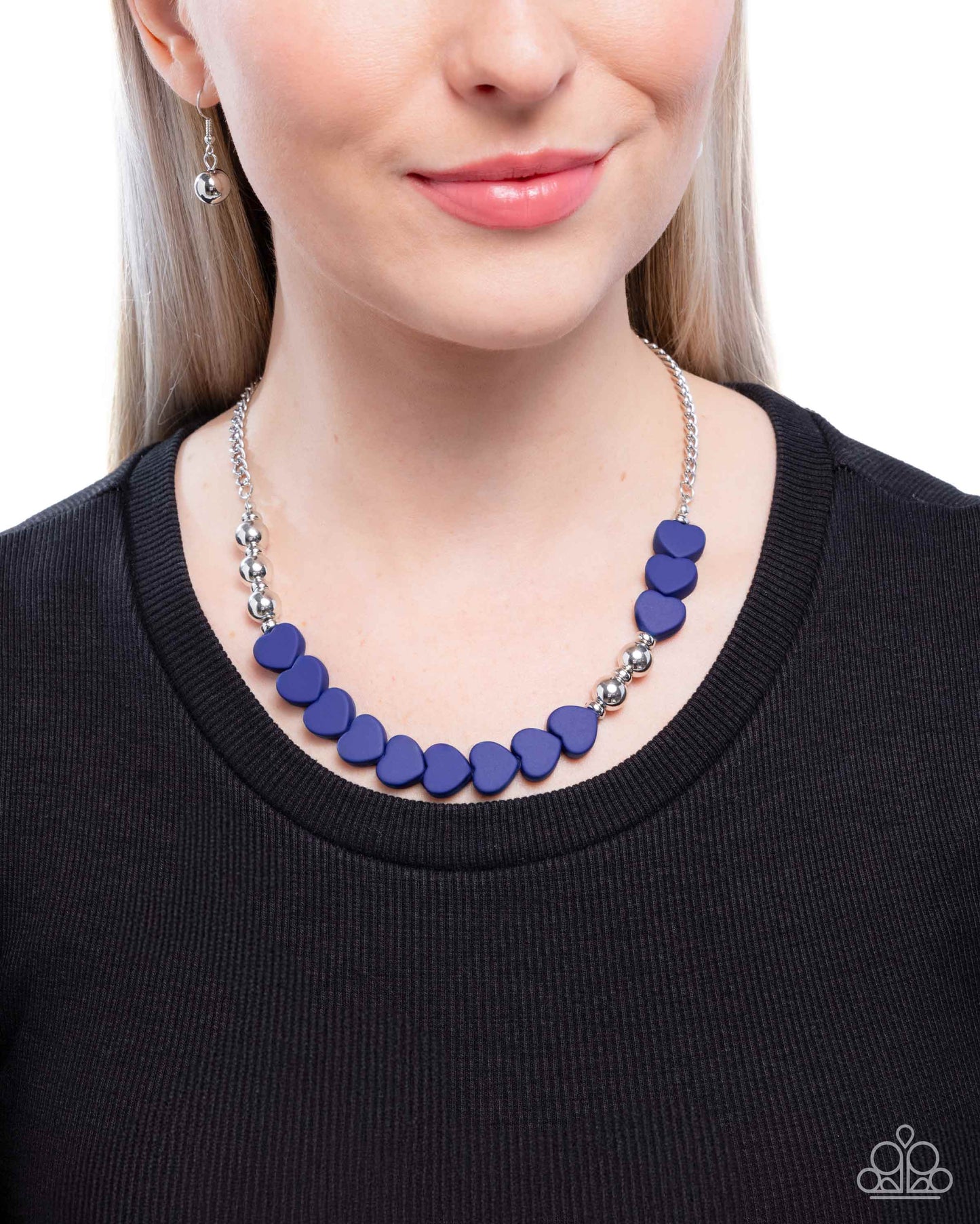 Malibu Motivation Blue Heart Complete Look Necklace & Bracelet Set - Paparazzi Accessories