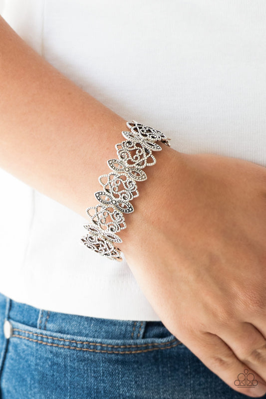 When Yin Met Yang Silver Bracelet - Paparazzi Accessories