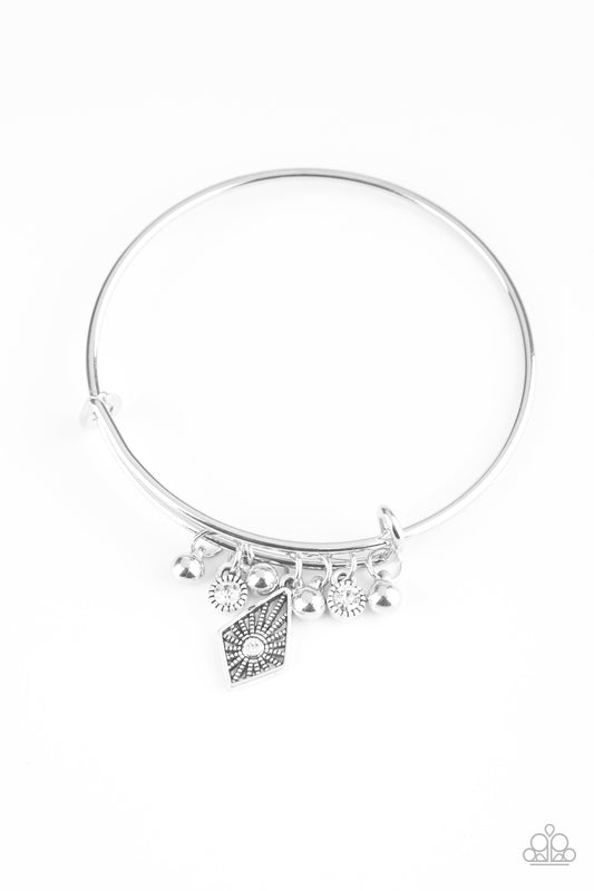 Treasure Charms White Bracelet - Paparazzi Accessories