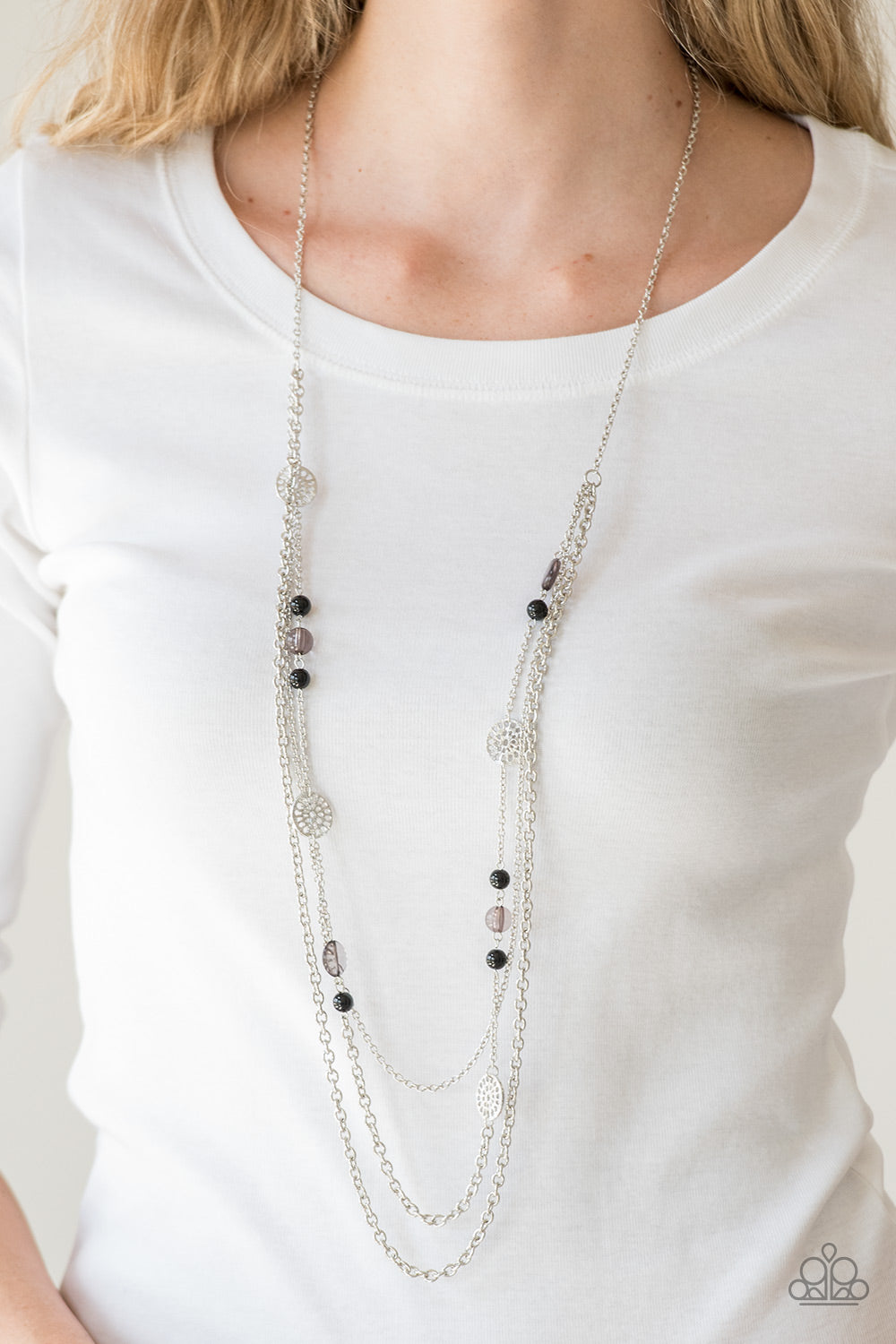 Pretty Pop-tastic! Black Necklace - Paparazzi Accessories (TF)