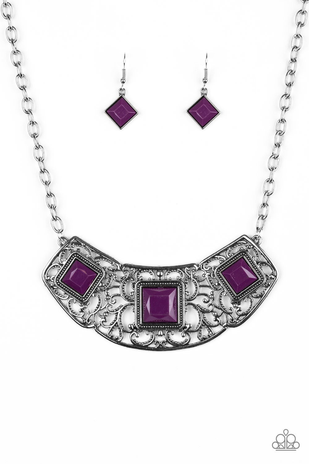 Feeling Inde-PENDANT Purple Necklace - Paparazzi Accessories