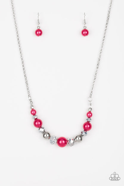 The Big-Leaguer Pink Necklace & Bracelet Set - Paparazzi Accessories