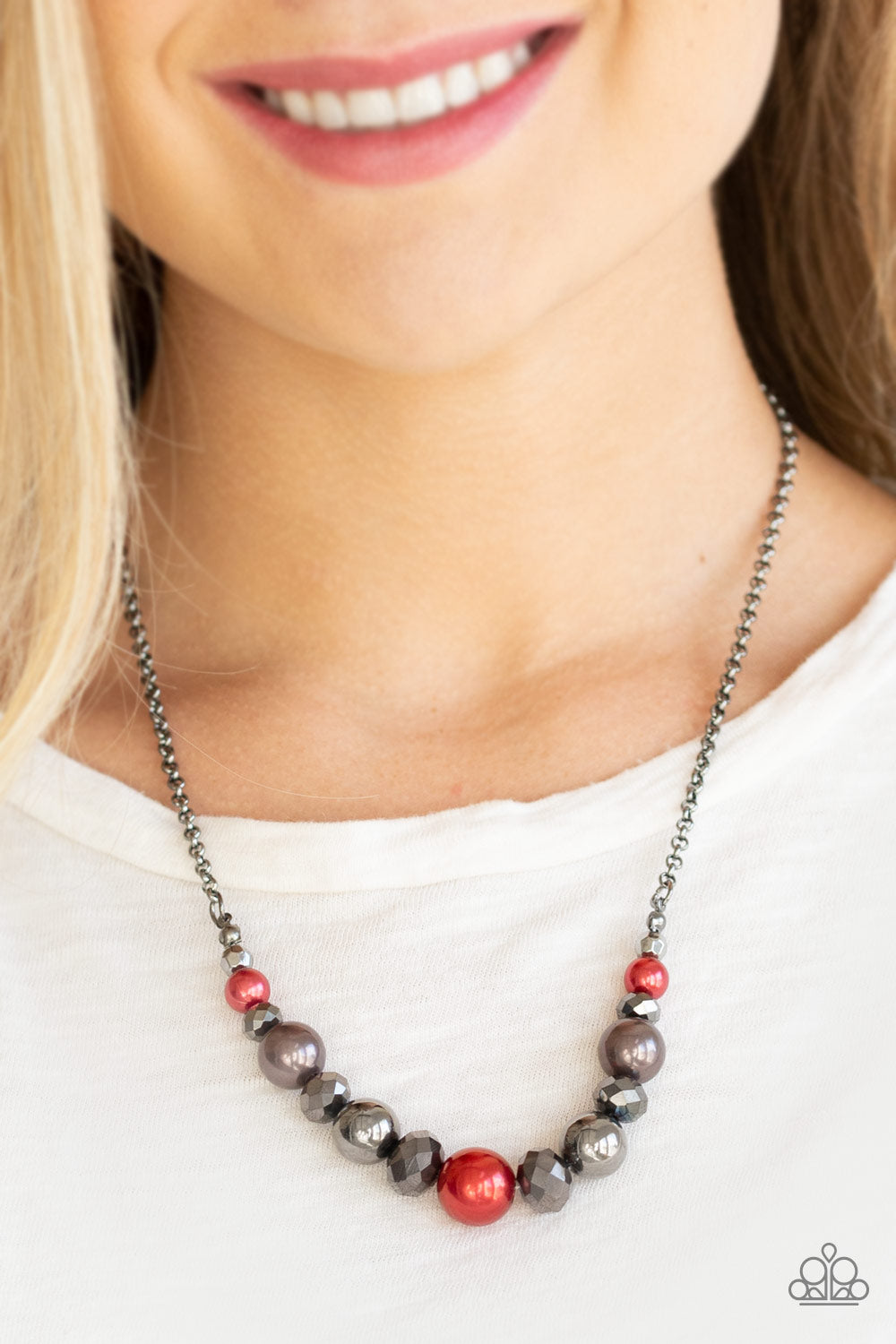 The Big-Leaguer Multi Necklace - Paparazzi Accessories