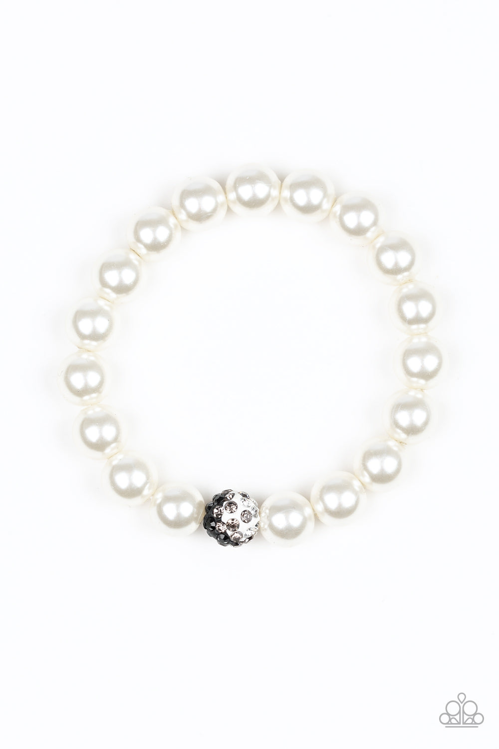 Voila! White Bracelet - Paparazzi Accessories