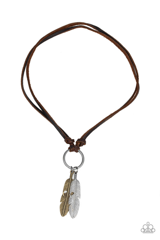 Sky Walker Urban Brown Necklace - Paparazzi Accessories