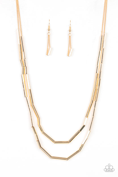 A Pipe Dream Gold Necklace - Paparazzi Accessories