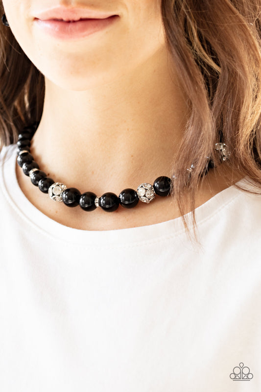 Rich Girl Refinement Black Necklace - Paparazzi Accessories