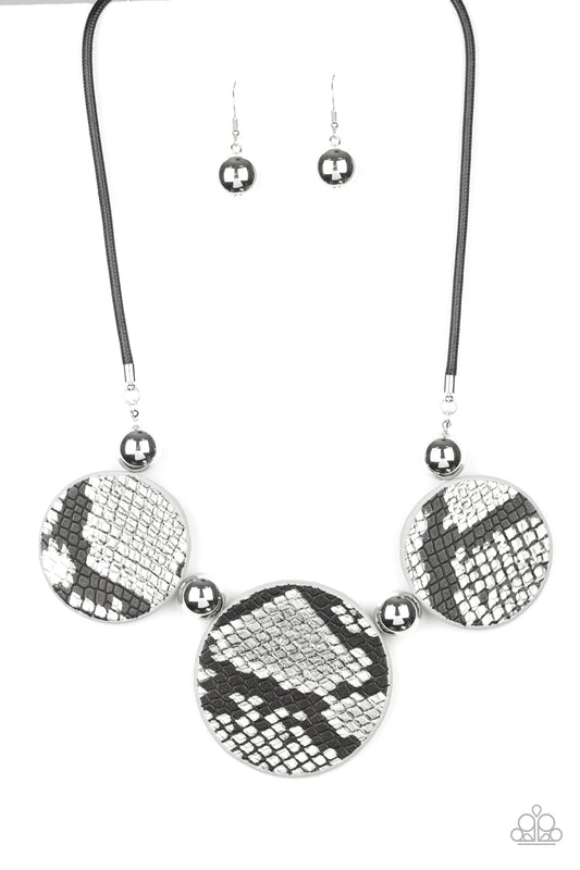 Viper Pit Black Necklace - Paparazzi Accessories