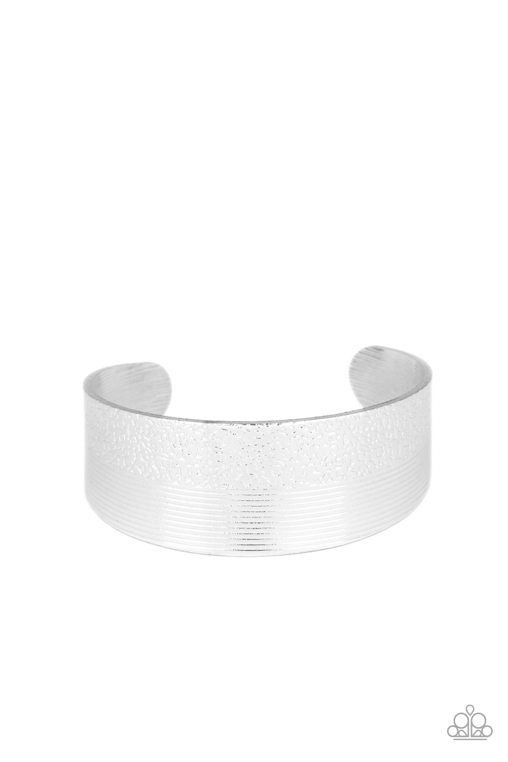 Mixed Vibes Silver Cuff Bracelet - Paparazzi Accessories
