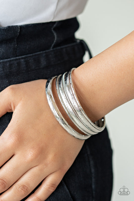 Basic Bauble Silver Bracelet - Paparazzi Accessories