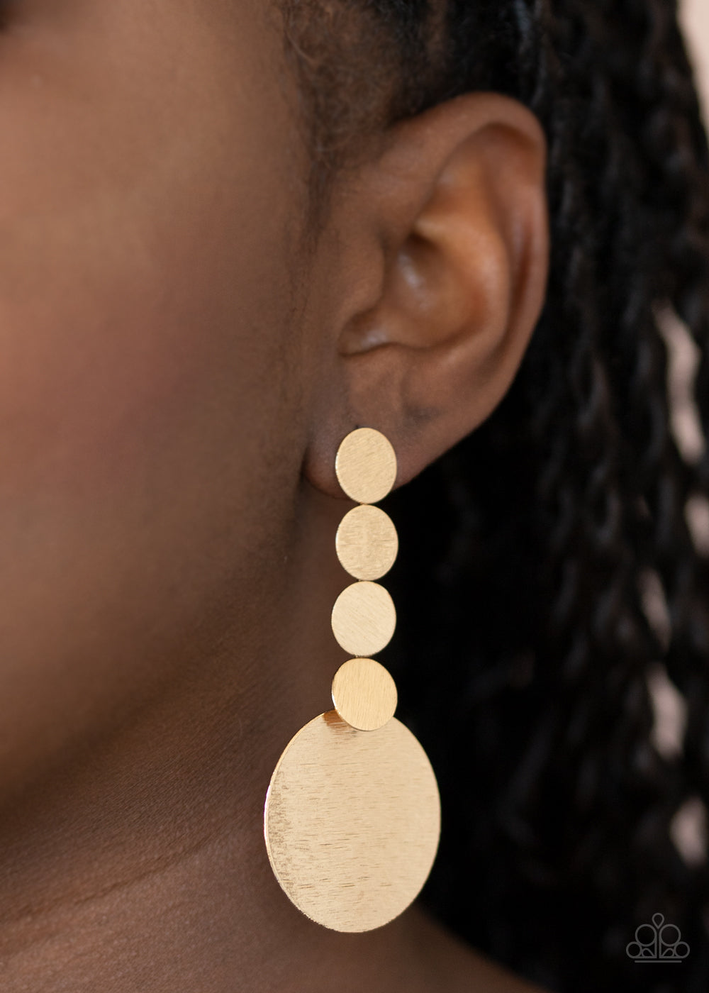 Idolized Illumination Gold Earring - Paparazzi Accessories