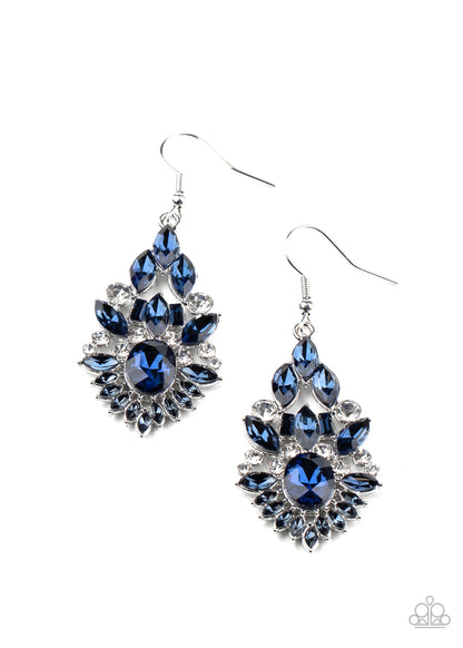 Ice Castle Couture Blue Earring - Paparazzi Accessories