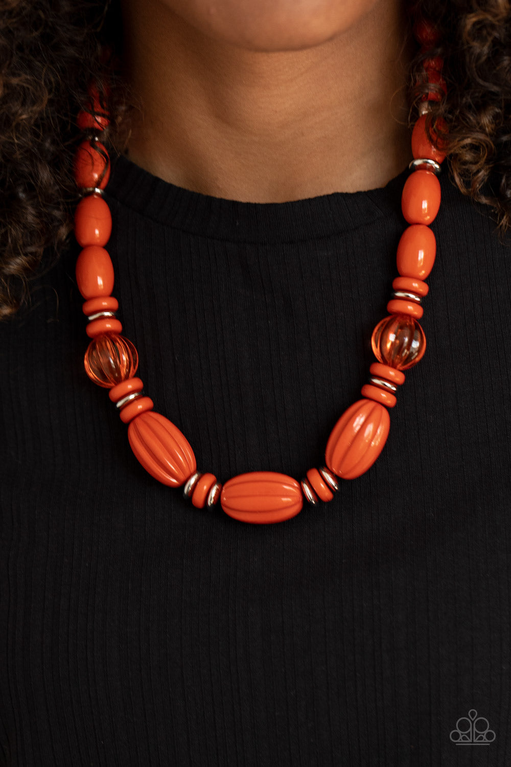 High Alert Orange Necklace - Paparazzi Accessories