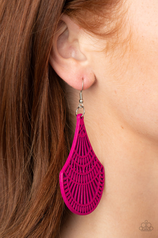 Tropical Tempest Pink Earring - Paparazzi Accessories