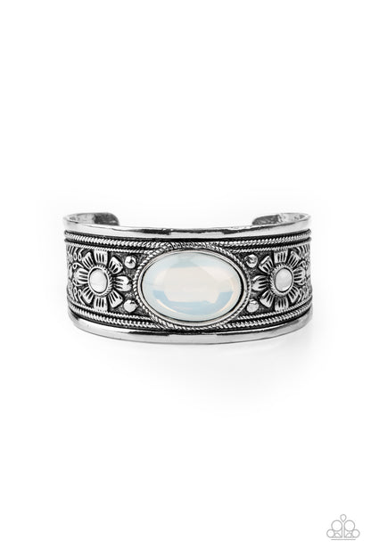 Sage Sanctuary White Cuff Bracelet - Paparazzi Accessories