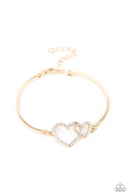 Cupid is Calling Gold Bracelet - Paparazzi Accessories