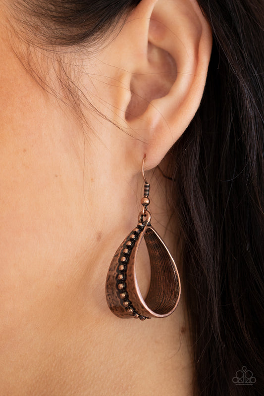 STIRRUP Some Trouble Copper Earring