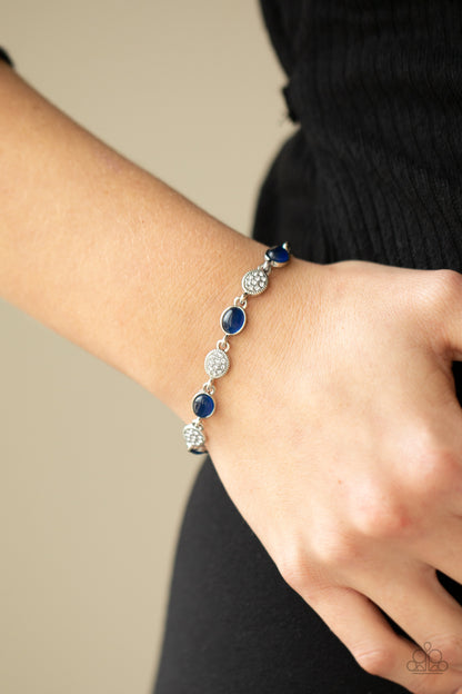 Stop and GLOW Blue Bracelet - Paparazzi Accessories