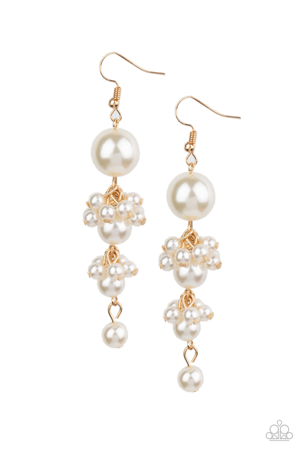 Ageless Applique Gold Earring - Paparazzi Accessories