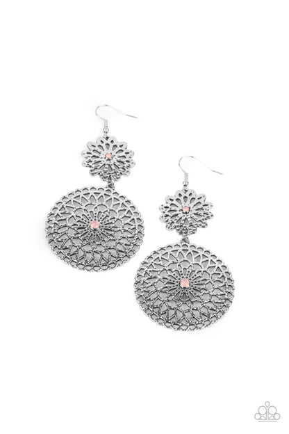 Garden Mantra Pink Earring - Paparazzi Accessories