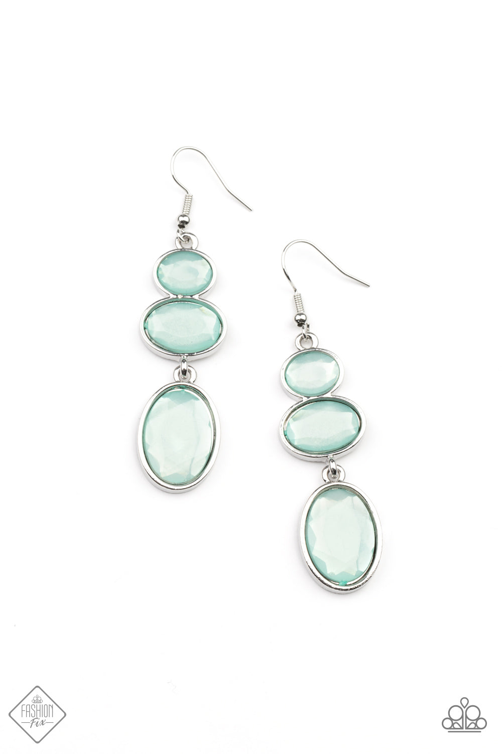 Tiers Of Tranquility Blue Earring - Paparazzi Accessories