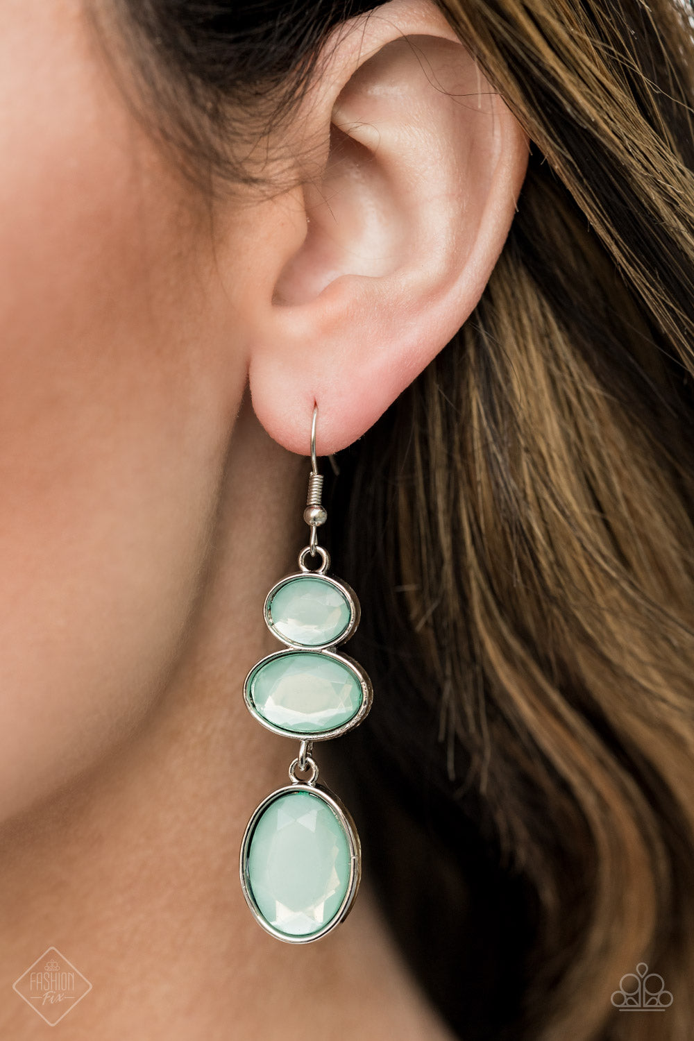 Tiers Of Tranquility Blue Earring - Paparazzi Accessories