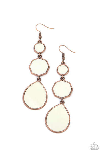 Progressively Posh Copper Earring - Paparazzi Accessories