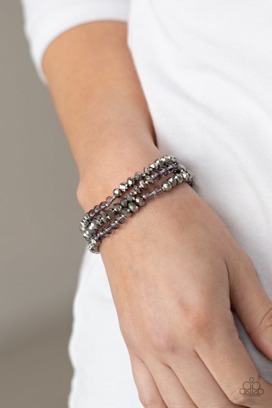 Stellar Strut Silver Bracelet - Paparazzi Accessories