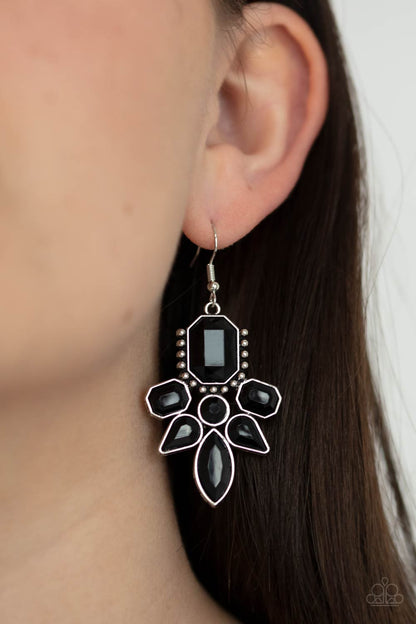 Vacay Vixen Black Earring - Paparazzi Accessories