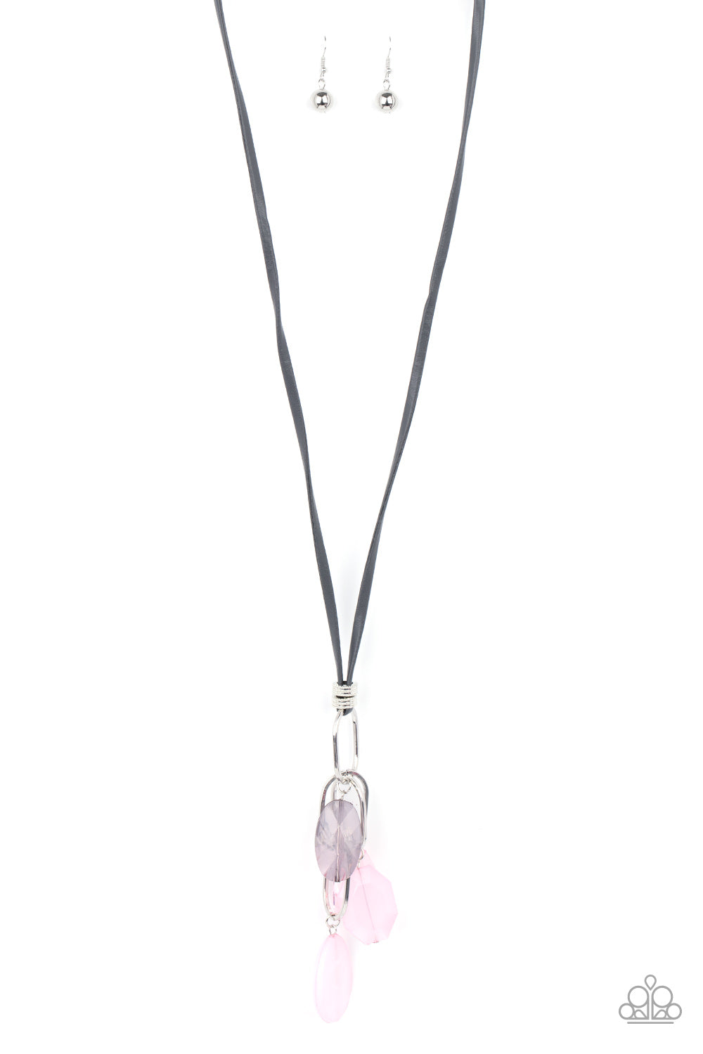 Top Opaque Pink & Blue Necklace