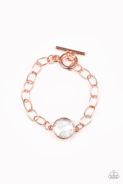 All Aglitter Copper Bracelet - Paparazzi Accessories