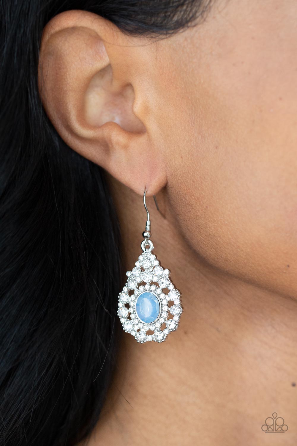 Celestial Charmer Blue Earring - Paparazzi Accessories