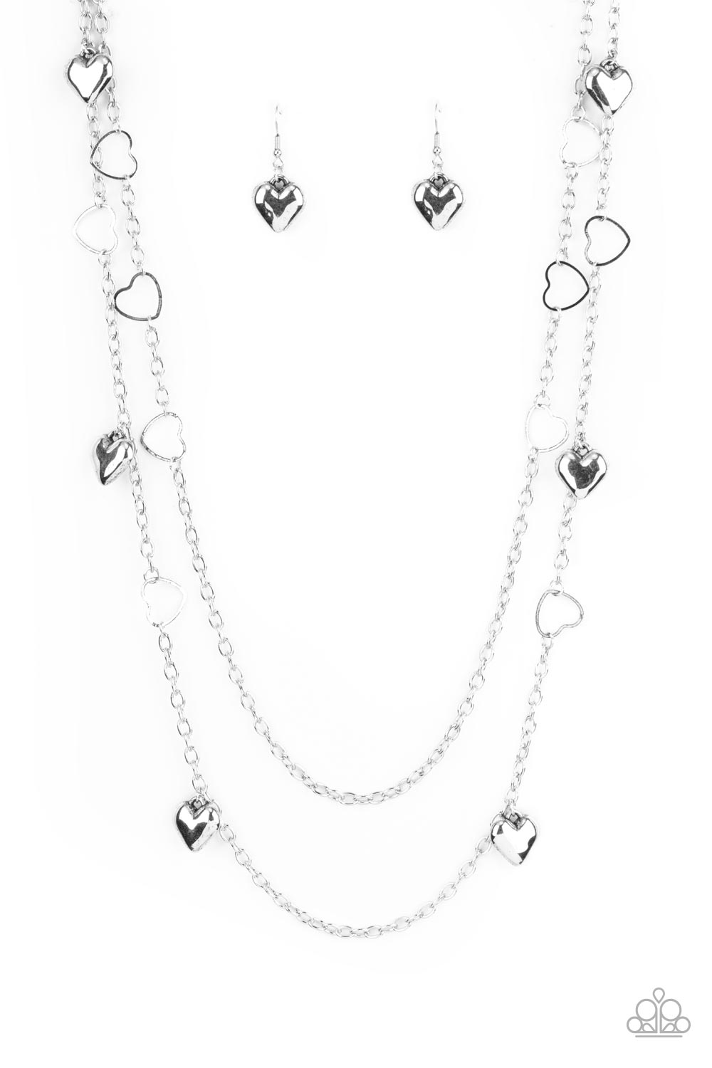 Chicly Cupid Silver Necklace - Paparazzi Accessories