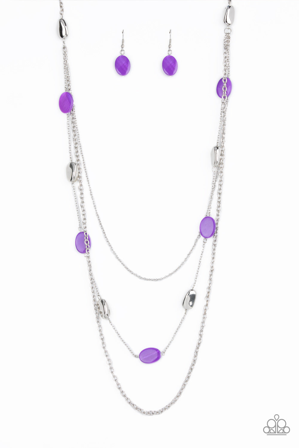 Barefoot and Beachbound Purple Necklace - Paparazzi Accessories