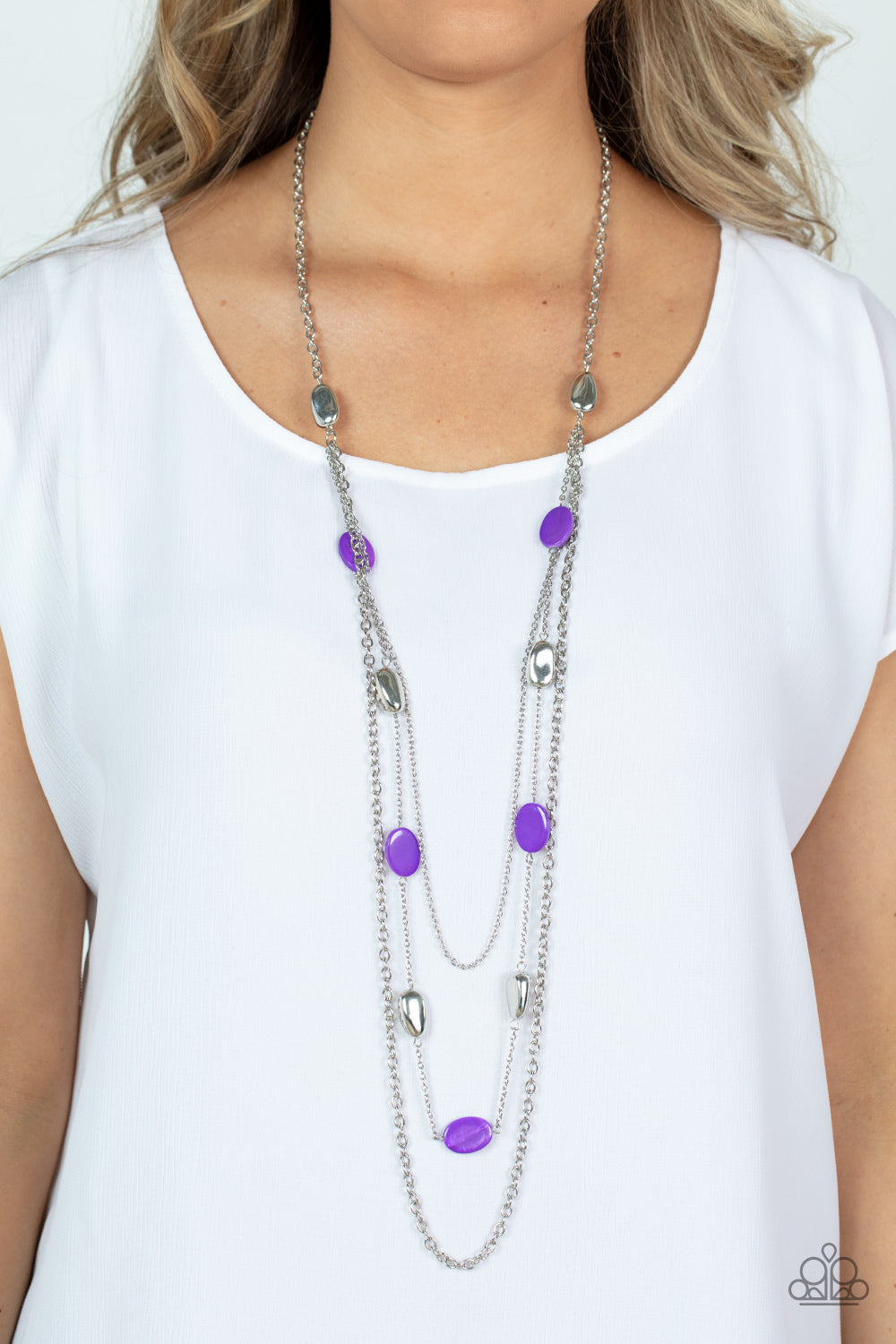 Barefoot and Beachbound Purple Necklace - Paparazzi Accessories